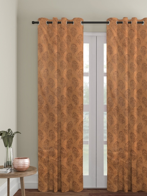 

HOSTA HOMES Brown Single Curtain