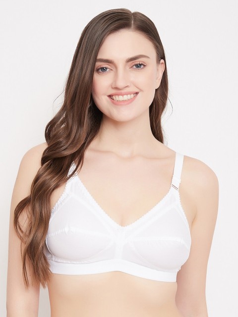 

Klassik White Solid Non-Wired Non Padded Everyday Bra