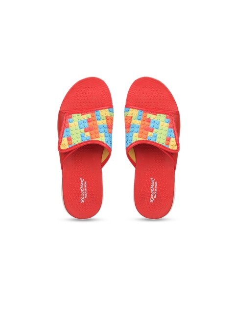 

KazarMax Boys Multicoloured Printed Sliders, Multi