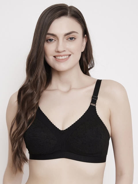 

Klassik Black Solid Non-Wired Non Padded Everyday Bra KLBLKJCZ