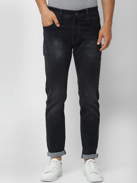 

Rodamo Men Black Slim Fit Mid-Rise Clean Look Jeans
