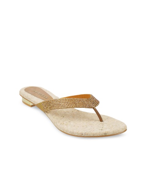 

Metro Women Gold-Toned Embellished Sandals