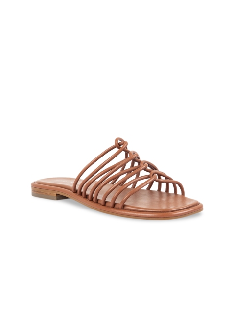 

Vanilla Moon Women Brown Solid Leather Open Toe Flats