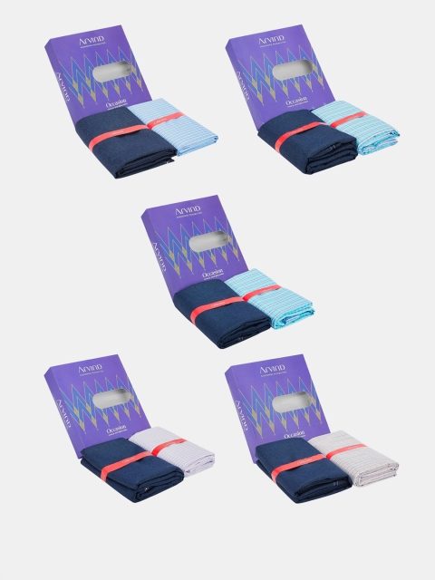 

AD By Arvind Men Pack Of 5 Assorted Shirt & Trouser Fabric Gift Box