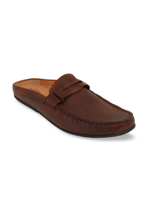 

SCENTRA Men Brown Leather Formal Loafers