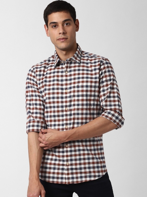

Peter England Casuals Men Multicoloured Slim Fit Checked Casual Shirt, Multi