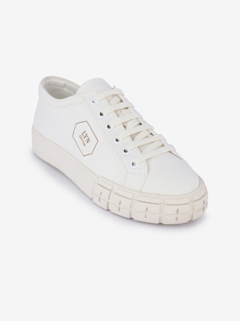

Lyn Women White Solid sneakers