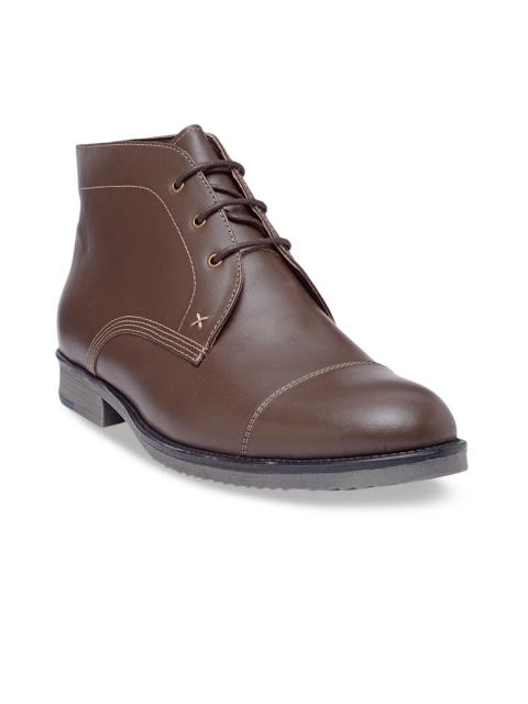 

Teakwood Leathers Men Brown Leather Flat Boots