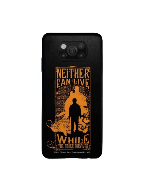 

macmerise Black & Orange Harry Vs Voldemort Sleek Xiaomi Poco X3 Back Case