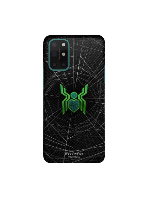 

macmerise Black & Green Spiderman Logo Web Sleek OnePlus 8T Back Case