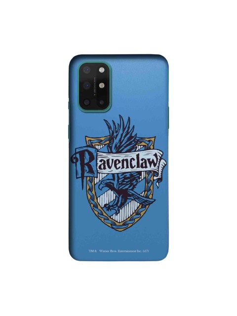 

macmerise Blue & Black Crest Ravenclaw Printed Sleek Back Case OnePlus 8T Back Case