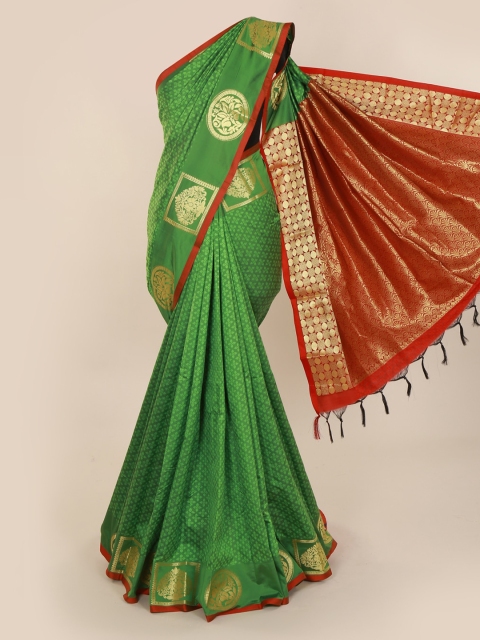 

Pothys Green Woven Design Art Silk Saree