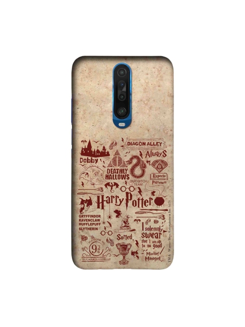 

macmerise Beige & Red Harry Potter Infographic Sleek Xiaomi Poco X2 Case