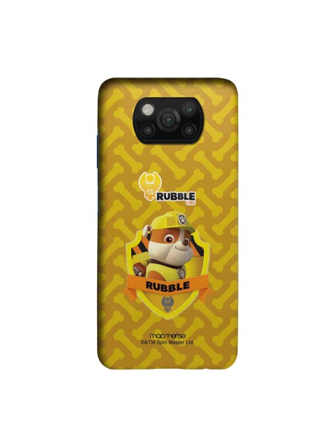 

macmerise Yellow & Orange Rubble Paw Patrol Sleek Xiaomi Poco X3 Back Case