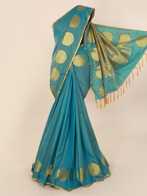 Pothys Blue Woven Design Art Silk Saree