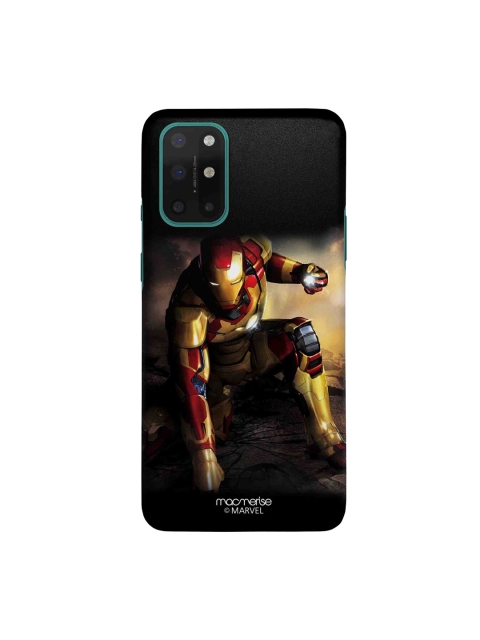 

macmerise Red & Gold-Toned Super Hero Mark 42 Sleek OnePlus 8T Back Case