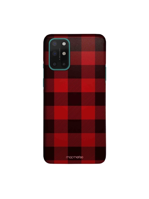 

macmerise Red & Black Checkmate Sleek OnePlus 8T Back Case