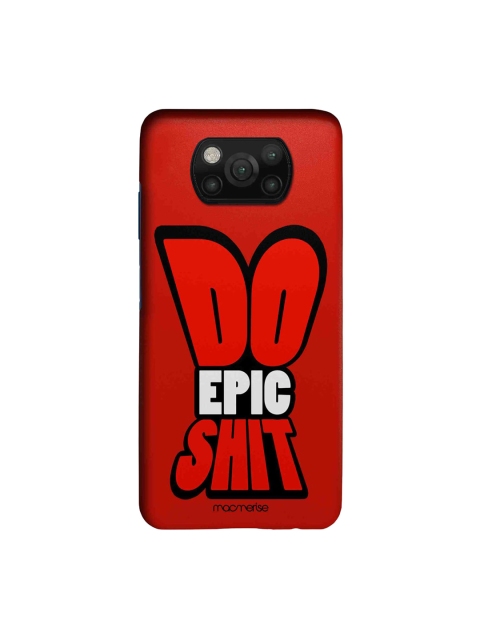 macmerise Red & Black Do Epic Shit Xiaomi Poco X3 Back Cover