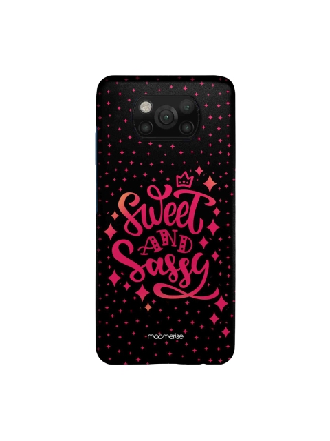 

macmerise Black & Pink Sweet & Sassy Xiaomi Poco X3 Sleek Back Case