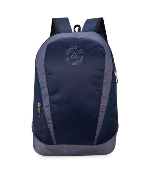 

COSMUS Unisex Navy Blue Solid Backpack