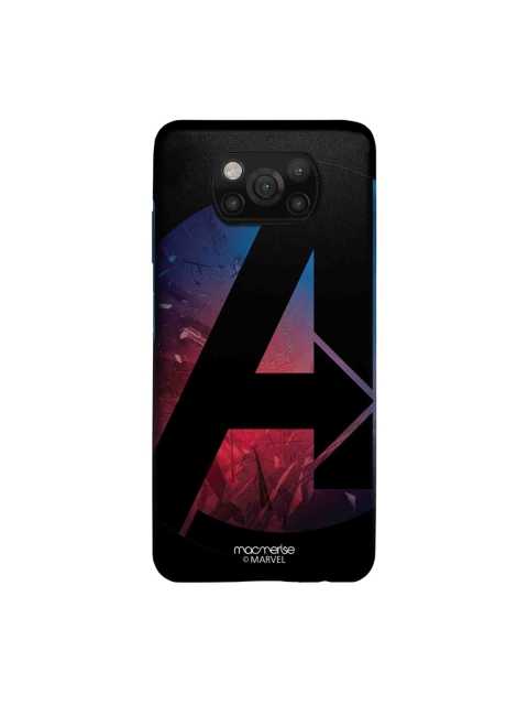 

macmerise Black & Red A For Avengers Xiaomi Poco X3 Sleek Back Case