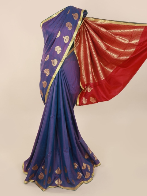 

Pothys Blue Woven Design Art Silk Saree