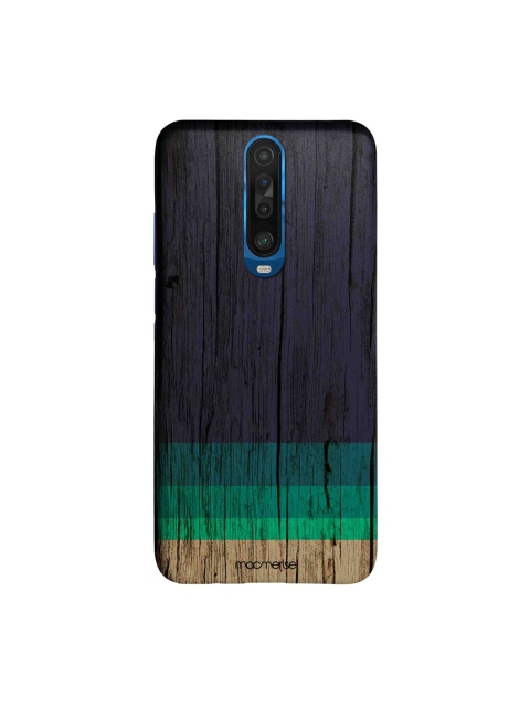 

macmerise Purple & Teal Green Wood Stripes Sleek Xiaomi Poco X2 Back Cover