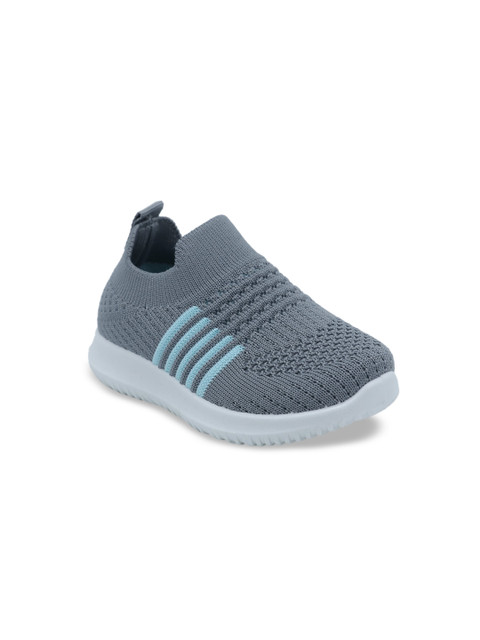 

FEETWELL SHOES Boys Grey Slip-On Sneakers