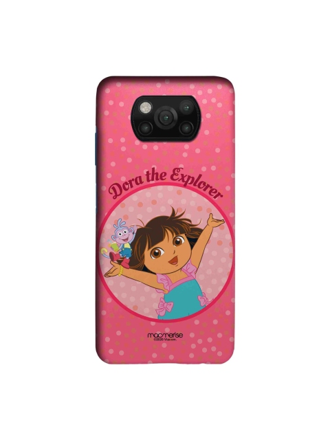 

macmerise Pink & Blue Joyful Dora Printed Xiaomi Poco X3 Back Case