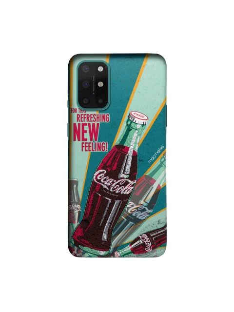 

macmerise Teal Blue & Red New Feeling OnePlus 8T Sleek Back Case