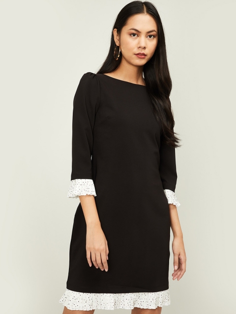 

CODE by Lifestyle Women Black Solid Sheath Dress
