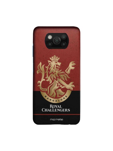 

macmerise Red & Black RCB Colourblock Xiaomi Poco X3 Back Case