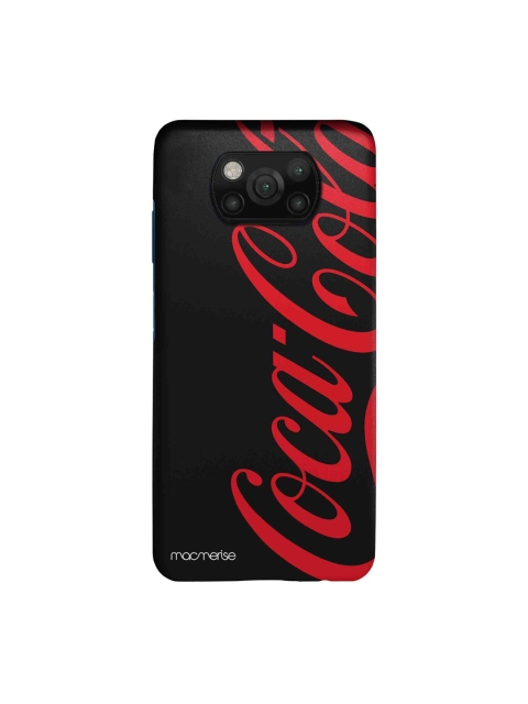 

macmerise Black & Red Coke Printed Xiaomi Poco X3 Back Case
