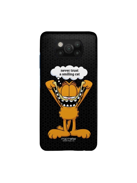

macmerise Black & Orange Smiling Garfield Xiaomi Poco X3 Sleek Back Case