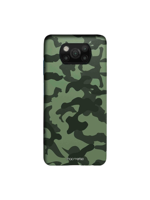 

macmerise Olive Green & Charcoal Grey Camouflage Printed Sleek Xiaomi Poco X3 Back Cover