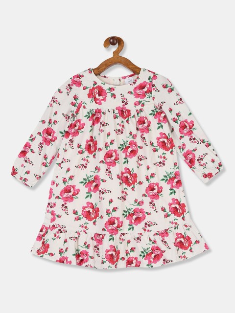 

GAP Girls White Printed A-Line Dress