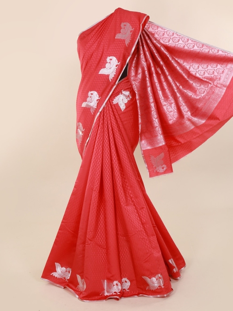 

Pothys Pink Woven Design Art Silk Saree