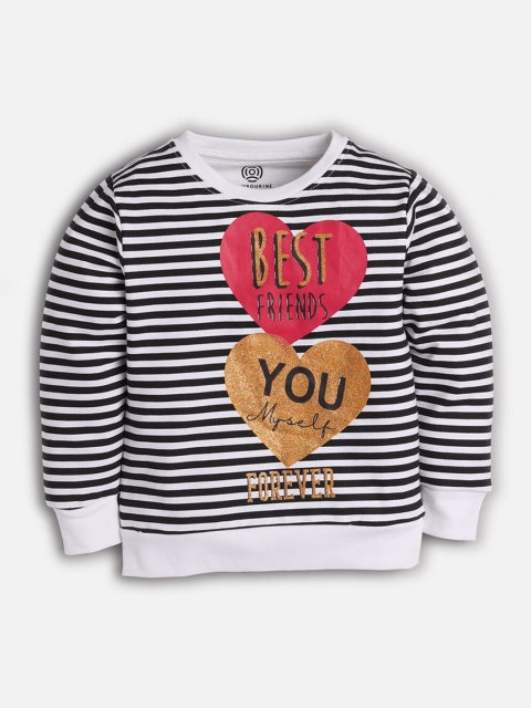 

TAMBOURINE Girls Black Printed Sweatshirt