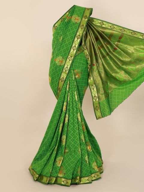 

Pothys Green Woven Design Art Silk Saree