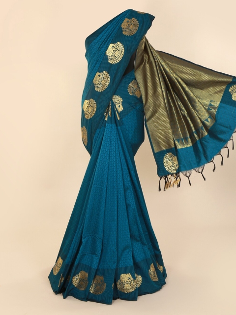 

Pothys Blue Woven Design Art Silk Saree