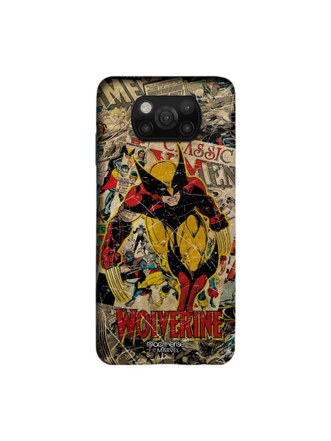 

macmerise Brown & Black Comic Wolverine Xiaomi Poco X3 Back Case