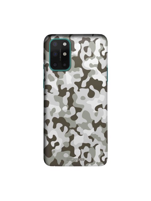 

macmerise Brown & Grey Camouflage Printed OnePlus 8T Back Case