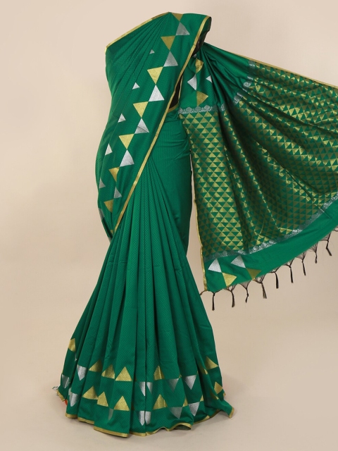 

Pothys Green Woven Design Art Silk Saree