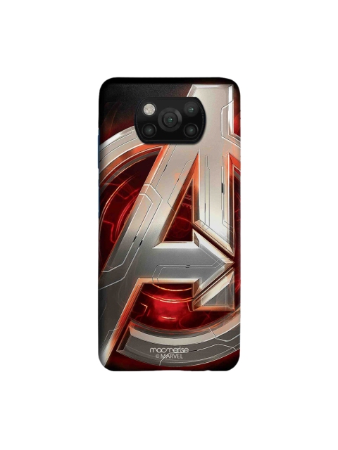 

macmerise Orange & Silver Toned Avengers Version 2 Xiaomi Poco X3 Sleek Back Case