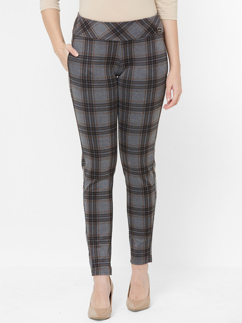

Juliet Women Grey Checked Jeggings