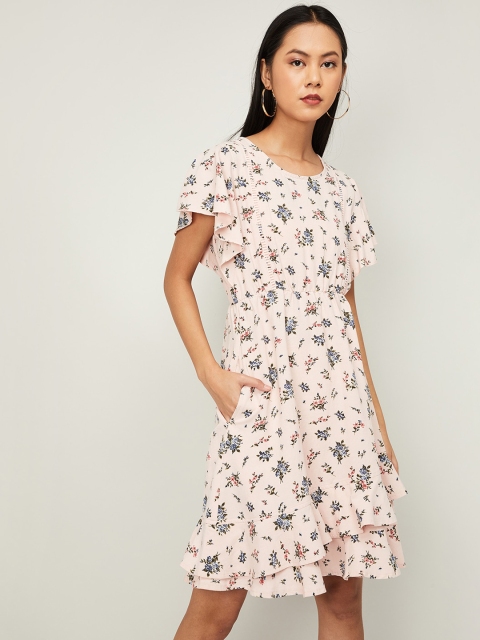 

CODE by Lifestyle Women Pink Printed A-Line Dress