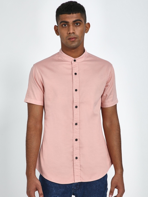 

Blue Saint Men Pink Slim Fit Solid Casual Shirt