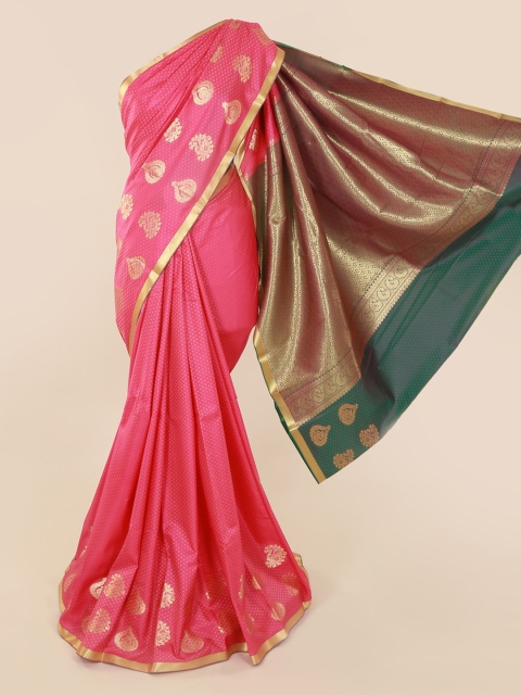 

Pothys Pink Woven Design Art Silk Saree
