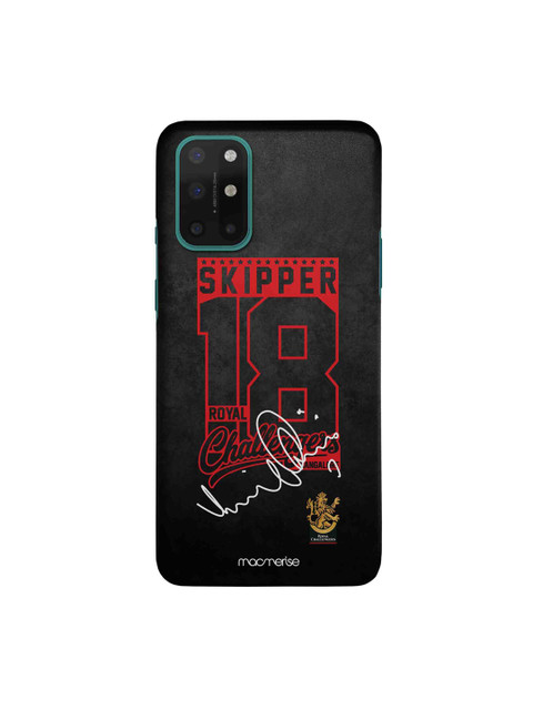 

macmerise Black & Red Virat Kohli Autograph OnePlus 8T Sleek Mobile Case