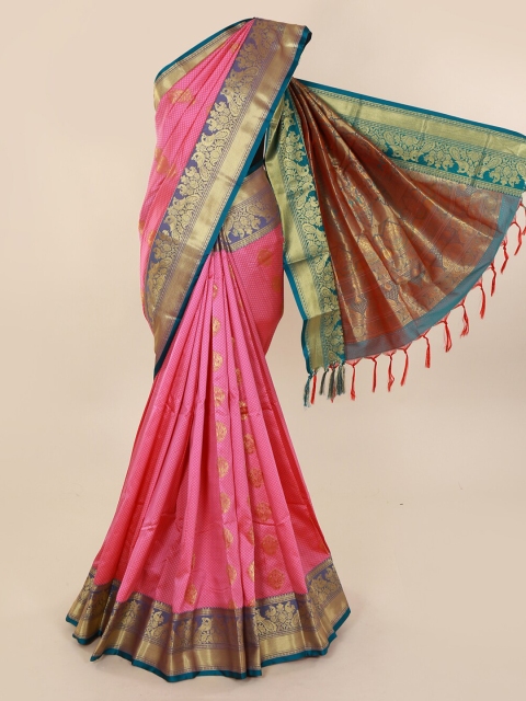 Pothys Pink Woven Design Art Silk Saree